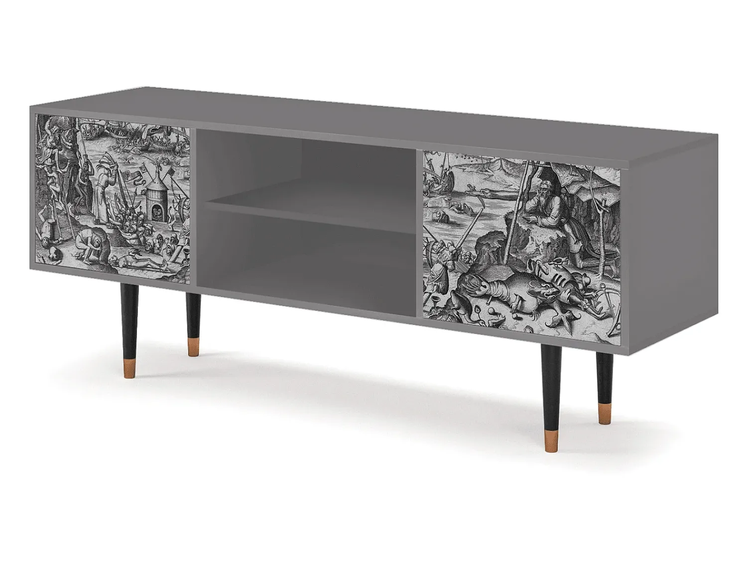 Mueble de TV - 170х69х48 cm - T2 - The Temptation, Cinza^ Móvel De Tv