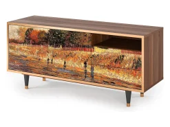 Mueble de TV - 125х56х41 cm - T7 - The Banks, Nogueira^ Móvel De Tv
