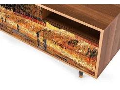 Mueble de TV - 125х56х41 cm - T7 - The Banks, Nogueira^ Móvel De Tv