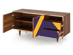 Móvel De Tv* Mueble de TV - 125х56х41 cm - T7 - The Brightest Way, Nogueira Castanho