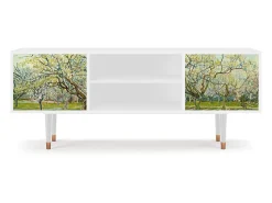 Móvel De Tv| Mueble de TV - 170х69х48 cm - T2 - The Branco Orchard, Branco Bege