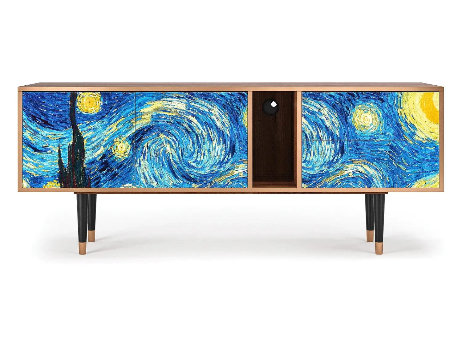 Mueble de TV - 170х69х48 cm - T1 - The Starry Night , Nogueira^ Móvel De Tv