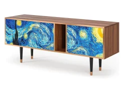 Mueble de TV - 170х69х48 cm - T1 - The Starry Night , Nogueira^ Móvel De Tv