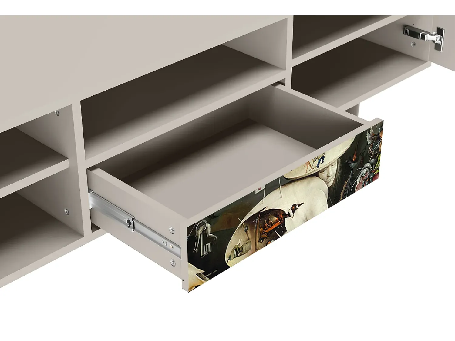 Móvel De Tv* Mueble de TV - 170х59х41 cm - T6 - The Garden 2, Areia Bege
