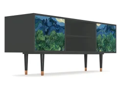Móvel De Tv* Mueble de TV - 170х69х48 cm - T2 - The Oil Trees, Antracite Cinza antracite