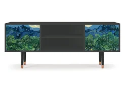 Móvel De Tv* Mueble de TV - 170х69х48 cm - T2 - The Oil Trees, Antracite Cinza antracite