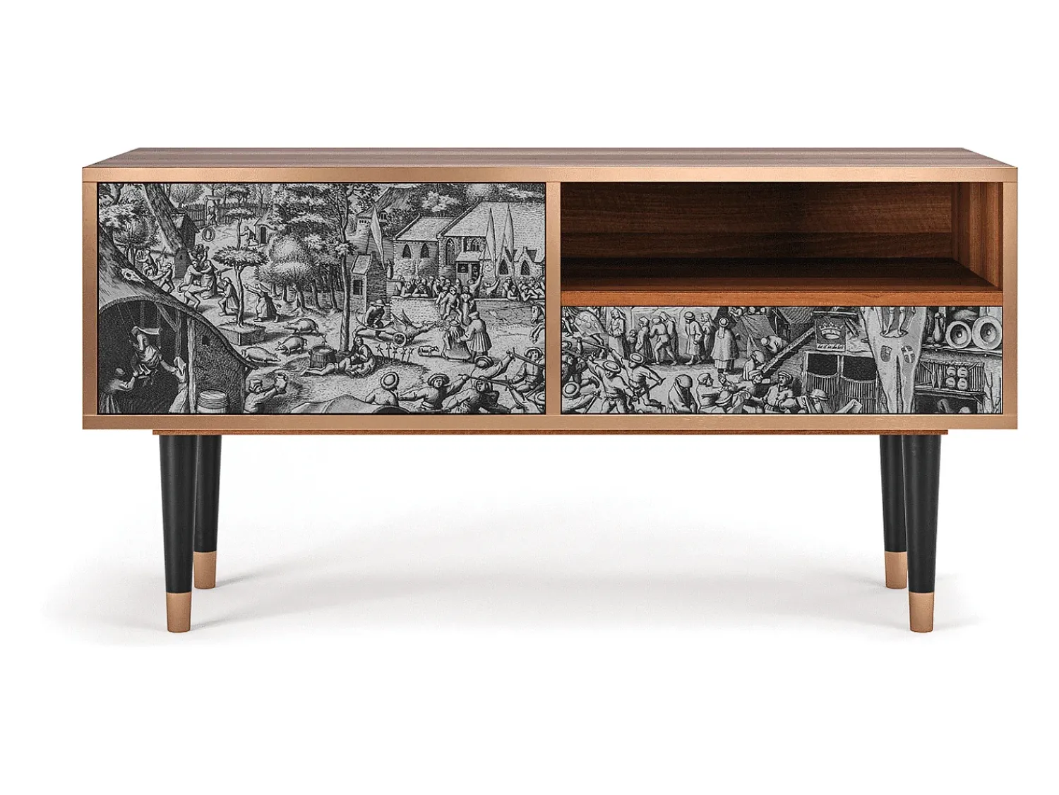 Mueble de TV - 115х59х48 cm - T3 - The Festival of Saint, Nogueira^ Móvel De Tv