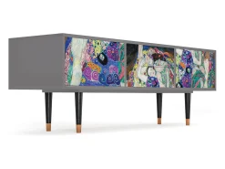 Mueble de TV - 170х59х48 cm - T4 - The Maiden by Klimt, Cinza^ Móvel De Tv