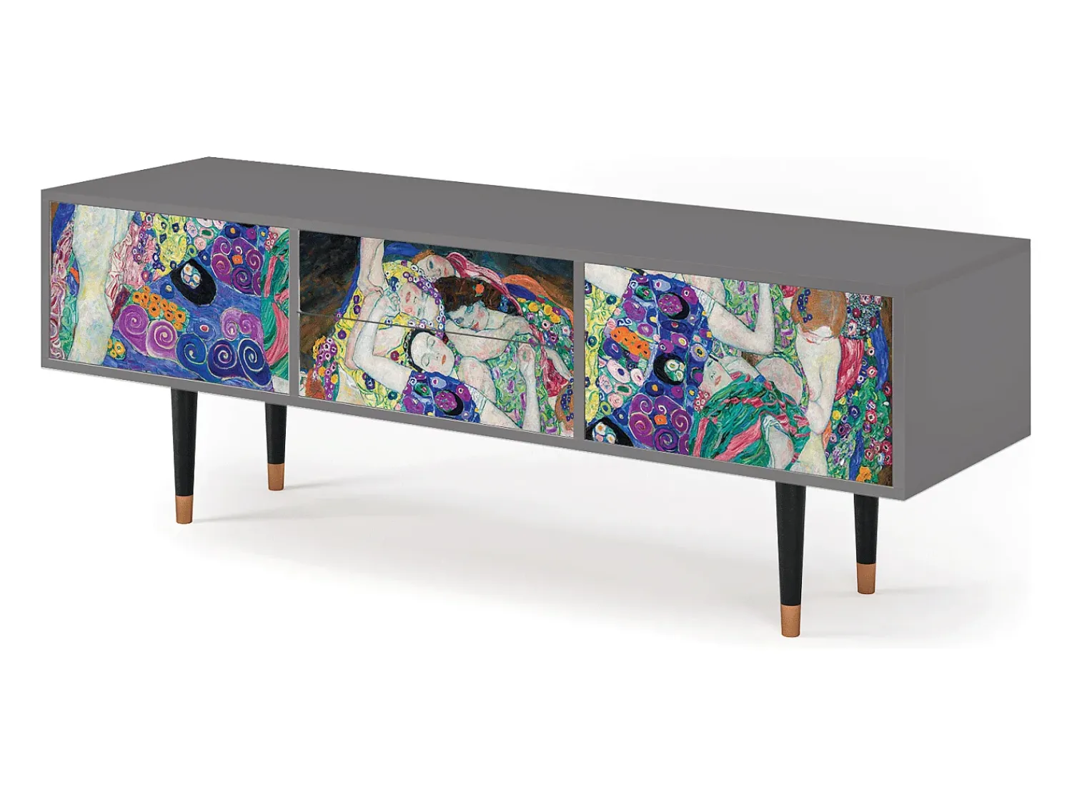 Mueble de TV - 170х59х48 cm - T4 - The Maiden by Klimt, Cinza^ Móvel De Tv