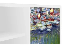 Móvel De Tv| Mueble de TV - 170х69х48 cm - T2 - The water lily pond , Branco Bege