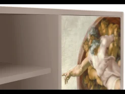 Sale Mueble de TV - 170х69х48 cm - T2 - The Creation of Adam, Latte Bege