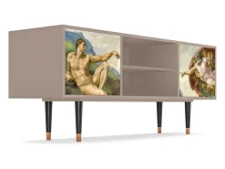 Sale Mueble de TV - 170х69х48 cm - T2 - The Creation of Adam, Latte Bege