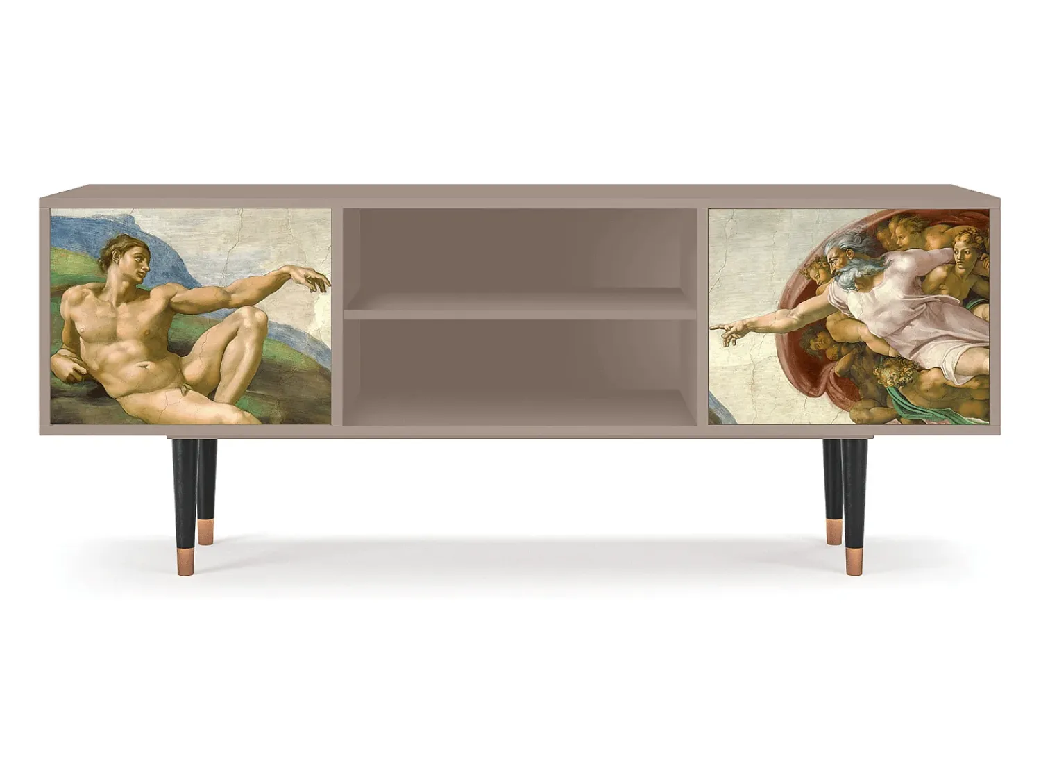 Sale Mueble de TV - 170х69х48 cm - T2 - The Creation of Adam, Latte Bege