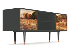 Mueble de TV - 170х69х48 cm - T2 - The Banks, Antracite^ Móvel De Tv