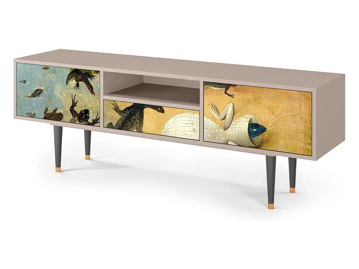 Mueble de TV - 170х59х41 cm - T6 - The Garden 2, Latte^ Móvel De Tv