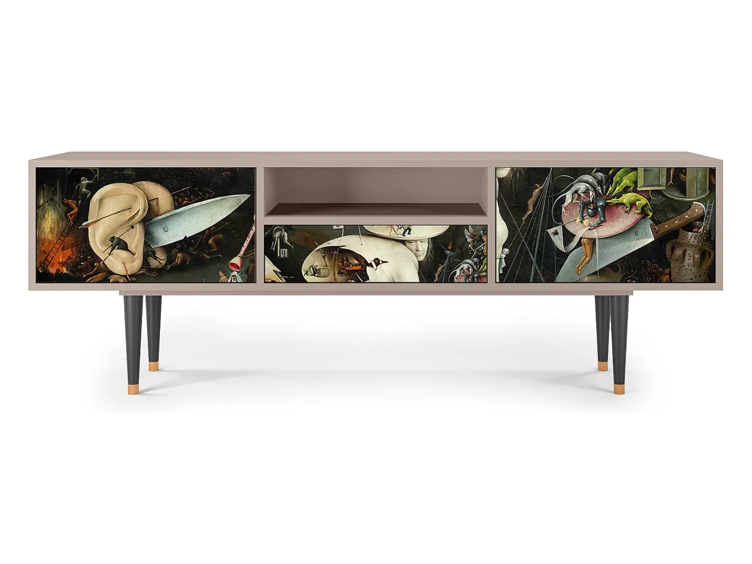 Mueble de TV - 170х59х41 cm - T6 - The Garden 2, Latte^ Móvel De Tv