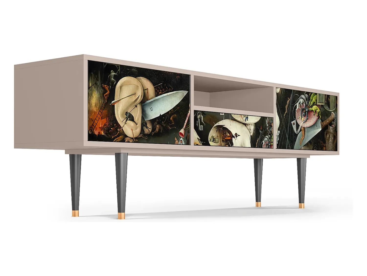 Mueble de TV - 170х59х41 cm - T6 - The Garden 2, Latte^ Móvel De Tv