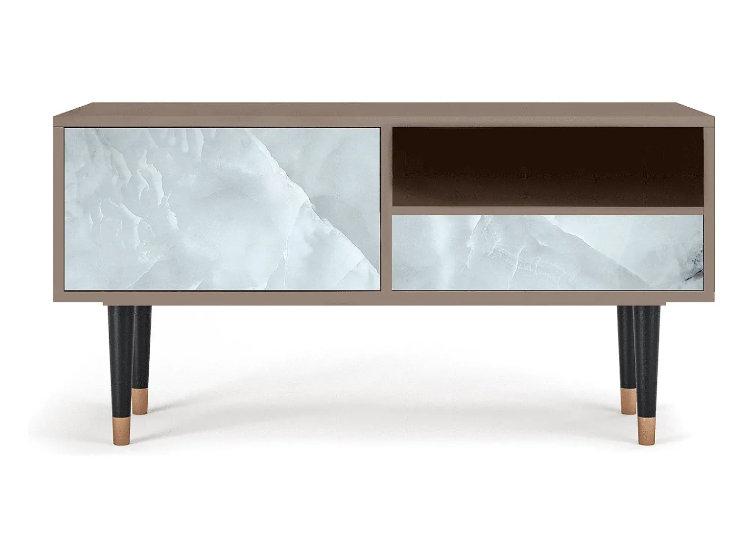 Móvel De Tv| Mueble de TV - 115х59х48 cm - T3 - The Onyx, Latte Bege