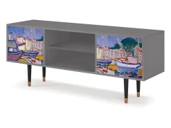 Mueble de TV - 170х69х48 cm - T2 - The Port of Collioure , Cinza^ Móvel De Tv