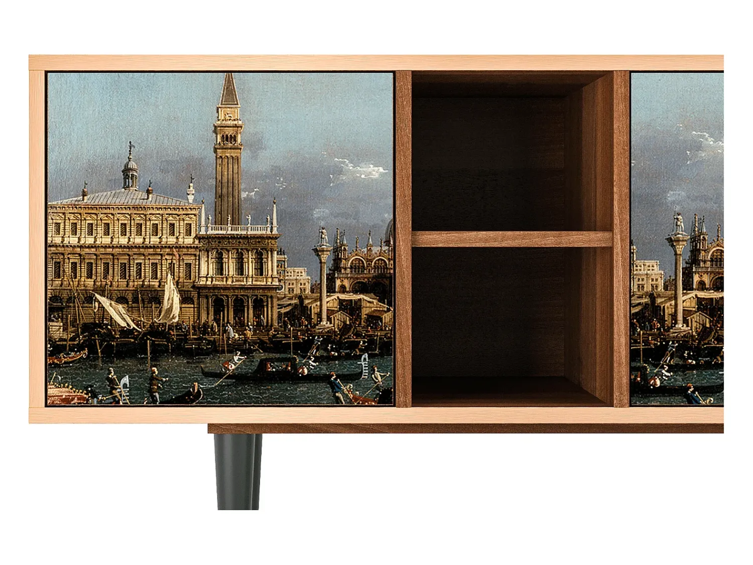 Móvel De Tv* Mueble de TV - 150х69х41 cm - T5 - The Bucintoro, Nogueira Castanho