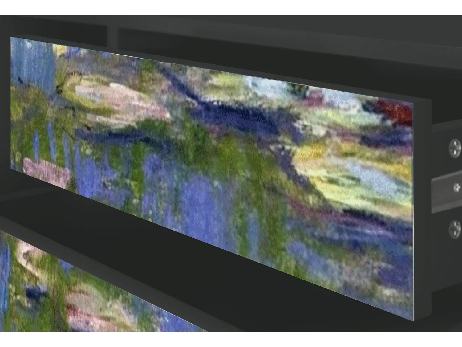 Móvel De Tv| Mueble de TV - 170х59х48 cm - T4 - The water lily pond , Antracite Cinza antracite