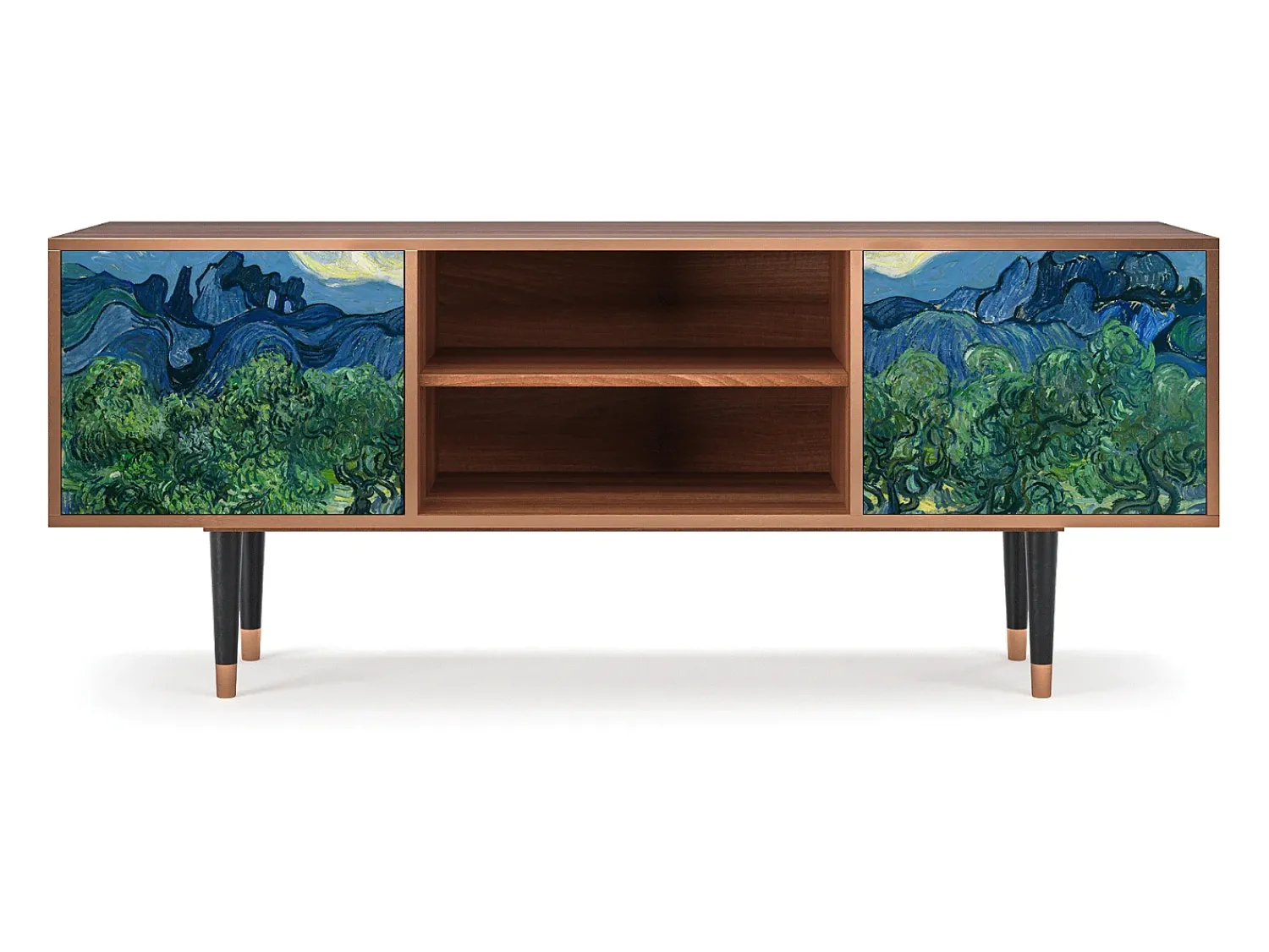 Móvel De Tv* Mueble de TV - 170х69х48 cm - T2 - The Oil Trees, Nogueira Castanho