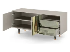 Móvel De Tv| Mueble de TV - 125х56х41 cm - T7 - The Cubist Paintings , Areia Bege