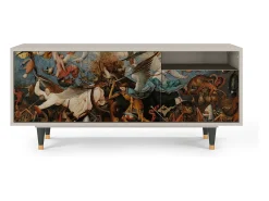 Móvel De Tv* Mueble de TV - 125х56х41 cm - T7 - The Fall, Areia Bege