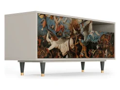 Móvel De Tv* Mueble de TV - 125х56х41 cm - T7 - The Fall, Areia Bege