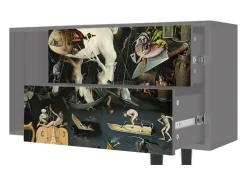 Mueble de TV - 170х69х48 cm - T1 - The Garden 2, Cinza^ Móvel De Tv