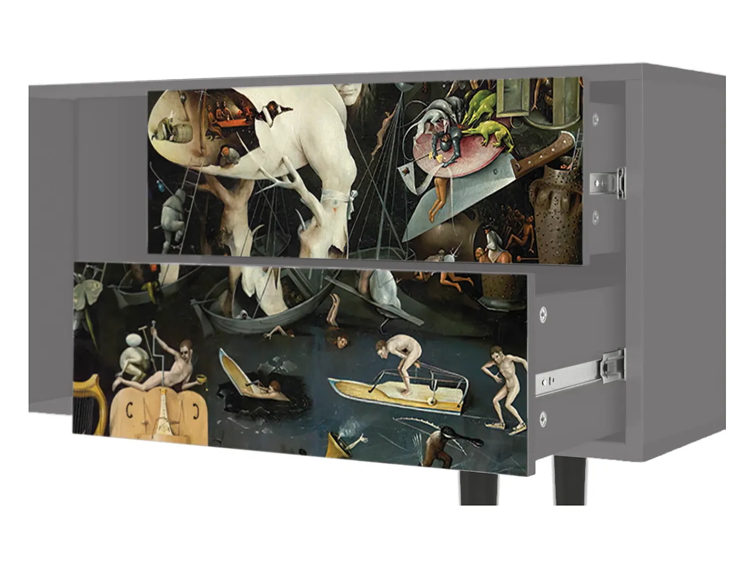 Mueble de TV - 170х69х48 cm - T1 - The Garden 2, Cinza^ Móvel De Tv