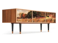Clearance Mueble de TV - 170х59х48 cm - T4 - The Banks, Nogueira Castanho