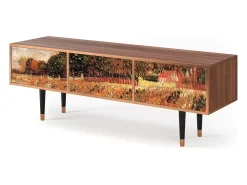 Clearance Mueble de TV - 170х59х48 cm - T4 - The Banks, Nogueira Castanho
