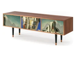 Online Mueble de TV - 170х59х48 cm - T4 - The Cubist Paintings , Nogueira Castanho