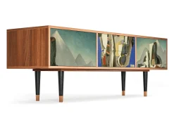 Online Mueble de TV - 170х59х48 cm - T4 - The Cubist Paintings , Nogueira Castanho