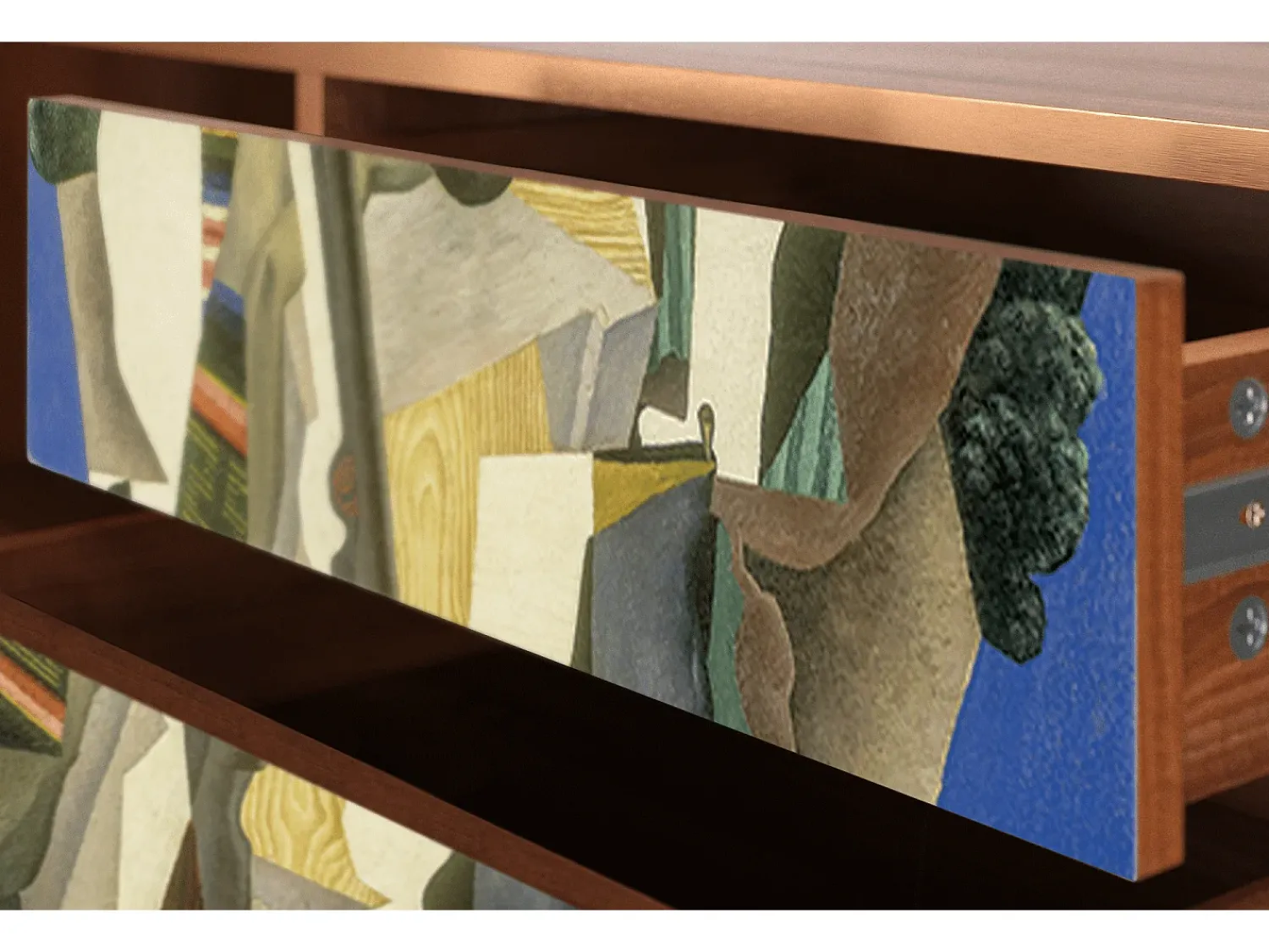 Online Mueble de TV - 170х59х48 cm - T4 - The Cubist Paintings , Nogueira Castanho