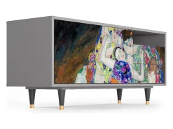 Best Mueble de TV - 125х56х41 cm - T7 - The Maiden by Klimt, Cinza Cinzento