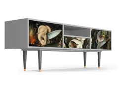 Móvel De Tv| Mueble de TV - 170х59х41 cm - T6 - The Garden 2, Cinza Cinzento