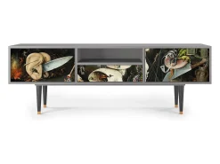 Móvel De Tv| Mueble de TV - 170х59х41 cm - T6 - The Garden 2, Cinza Cinzento