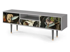 Móvel De Tv| Mueble de TV - 170х59х41 cm - T6 - The Garden 2, Cinza Cinzento