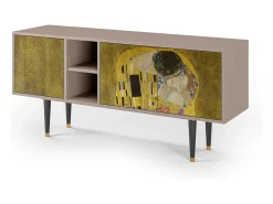 Discount Mueble de TV - 150х69х41 cm - T5 - The Kiss by Klimt , Latte Bege