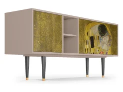 Discount Mueble de TV - 150х69х41 cm - T5 - The Kiss by Klimt , Latte Bege