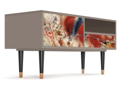 Móvel De Tv* Mueble de TV - 115х59х48 cm - T3 - The City Rises, Latte Bege