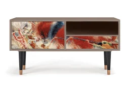 Móvel De Tv* Mueble de TV - 115х59х48 cm - T3 - The City Rises, Latte Bege