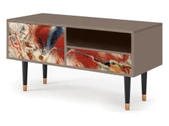 Móvel De Tv* Mueble de TV - 115х59х48 cm - T3 - The City Rises, Latte Bege