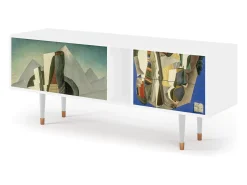 Sale Mueble de TV - 170х69х48 cm - T1 - The Cubist Paintings , Branco Bege
