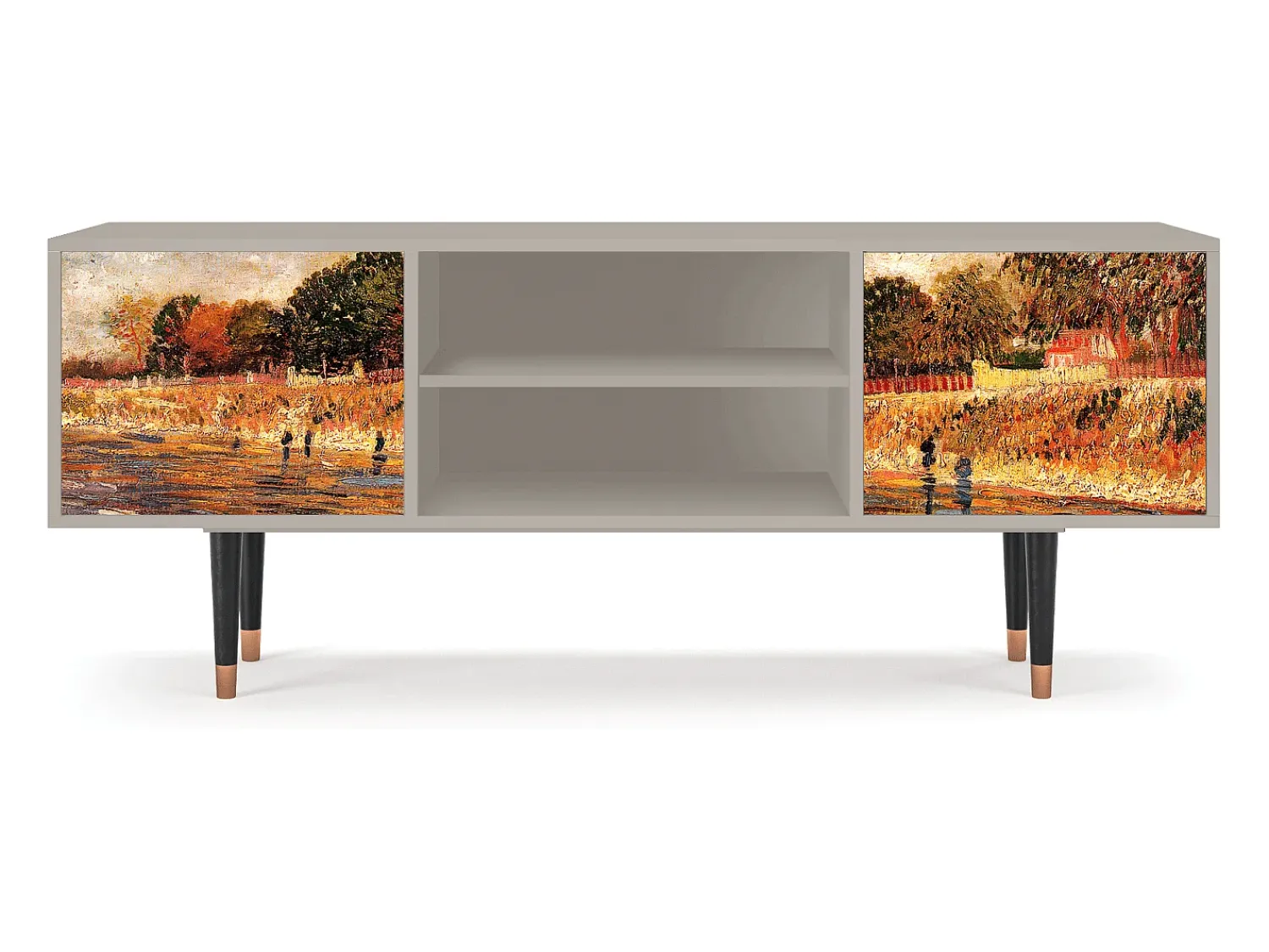 Móvel De Tv| Mueble de TV - 170х69х48 cm - T2 - The Banks, Areia Bege