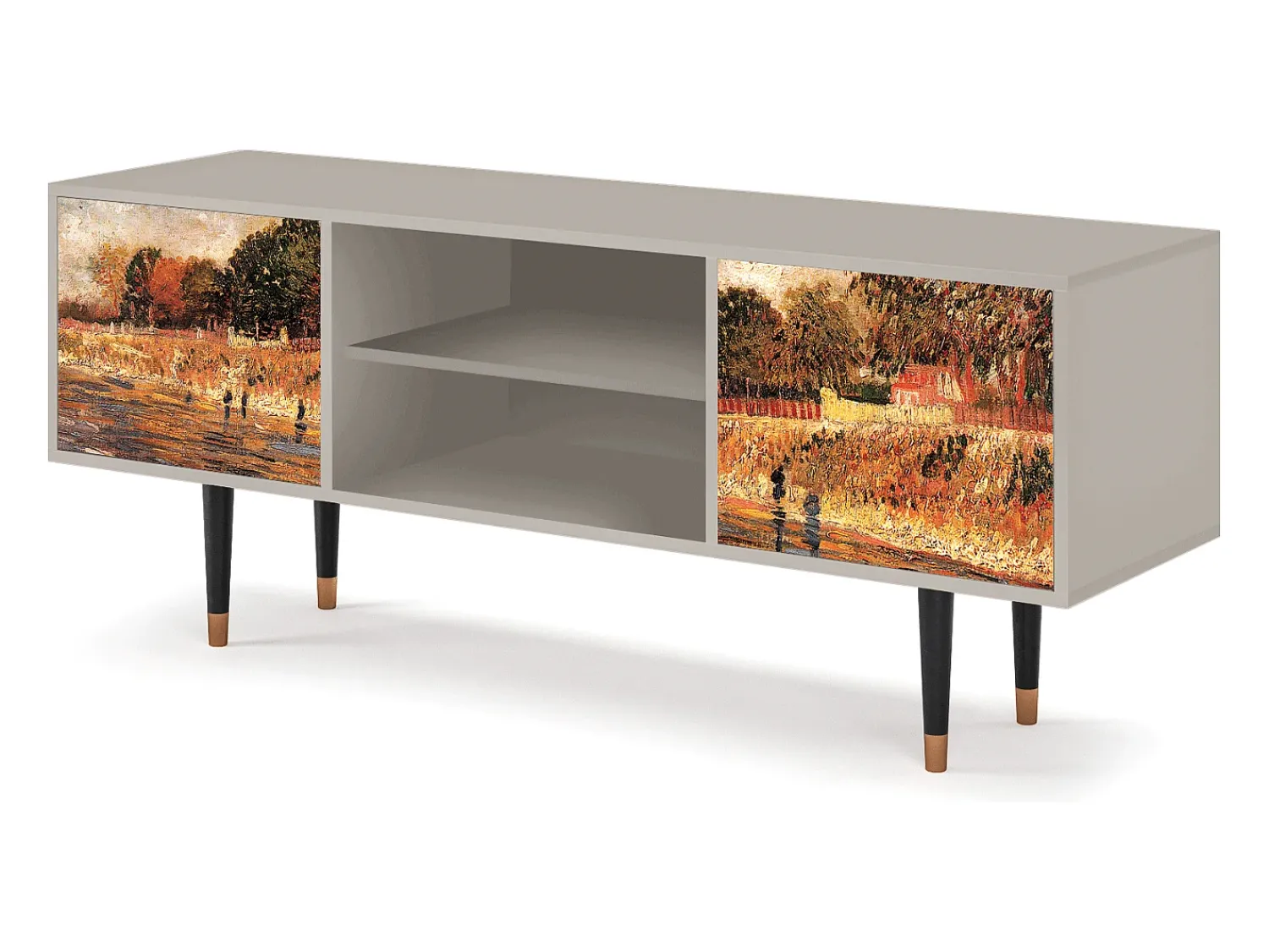 Móvel De Tv| Mueble de TV - 170х69х48 cm - T2 - The Banks, Areia Bege