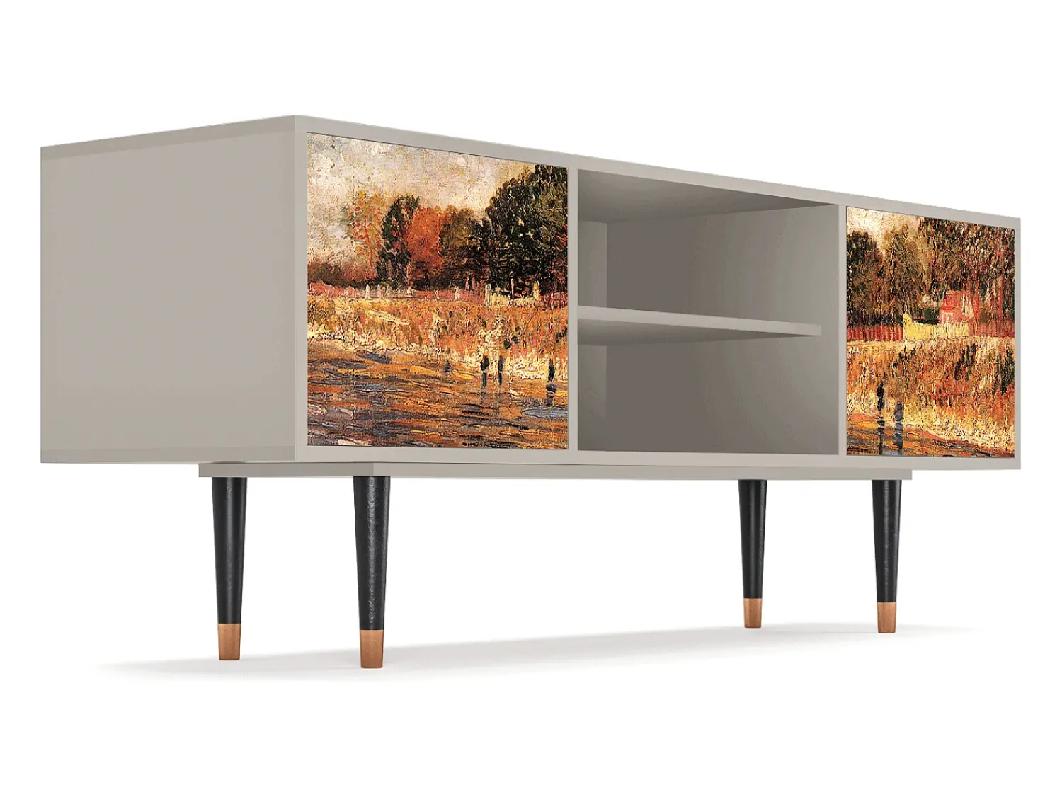 Móvel De Tv| Mueble de TV - 170х69х48 cm - T2 - The Banks, Areia Bege
