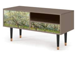 Mueble de TV - 115х59х48 cm - T3 - The Branco Orchard, Latte Bege